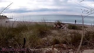 French teacher Floosie Blowjob Amateur insusceptible to Nude Beach public law stranger with Cumshot - MissCreamy